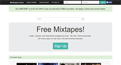 Desktop Screenshot of mixtapefactory.com